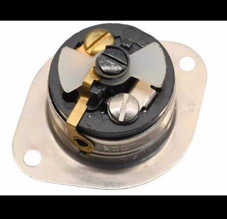 Hubbell HBL7596 Locking Devices Midget Twist-Lock® Industrial Flanged Receptacle 15A 125V AC NEMA ML- 2R Screw Terminal Stainless Steel Flange 5