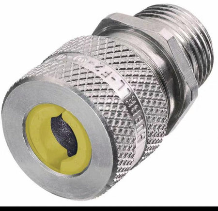 Hubbell SHC1027 Hubbell SHC1027 Kellems Wire Management Cord Connectors Straight Male Aluminum 1 2 Hub 0 50-0 63 Diameter