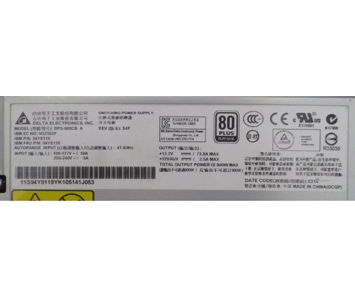 Hot-Swap 900W X3650 X3850 94Y8119 94Y8120