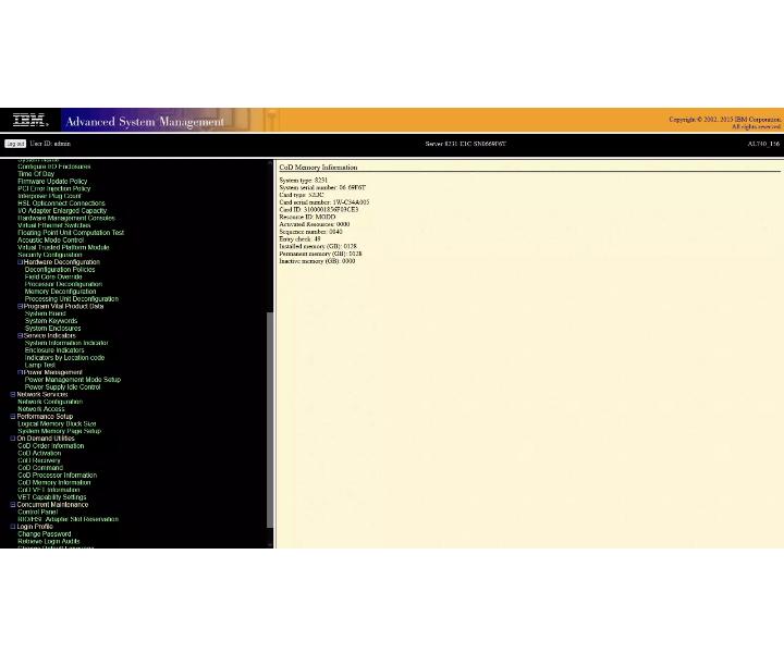 8231-E1C Power7 55GHz 128GB