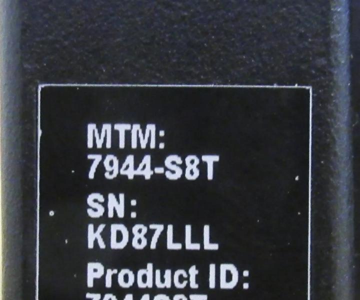 7944-S8T Quad-Core x3550 E5640 13GHz 128GB 600GB