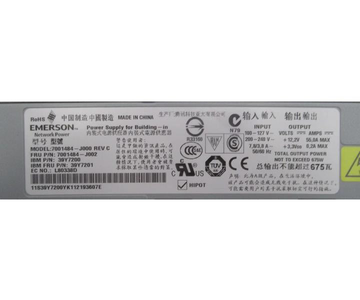 X3650 675W 39Y7200 39Y7201