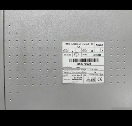 ICS T8480 Trusted TMR Analog Output 40 0-60 24Vdc