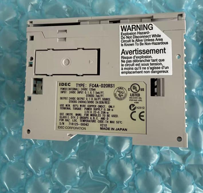 IDEC MicroSmart FC4A-D20RS1 PLC CPU FC4A-N08B1 3