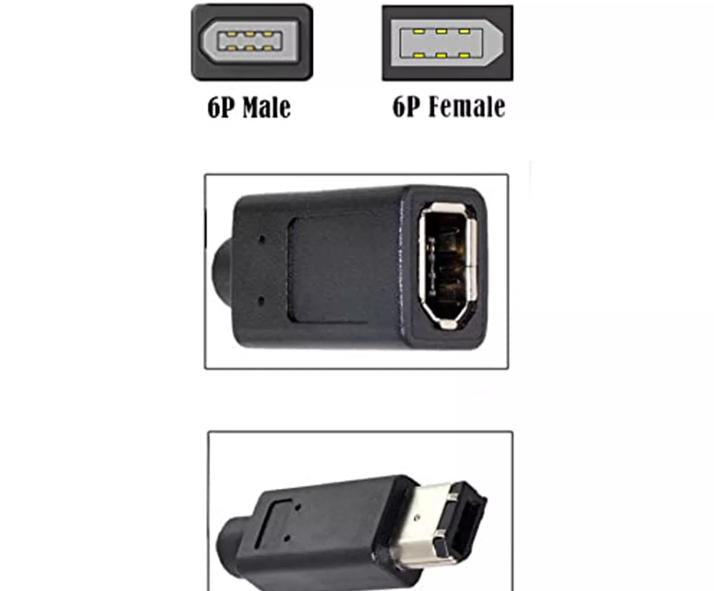 IEEE Firewire 1394 6 Pin Male to 6 Pin Female 400 to 400 Adapter Extension Cable
