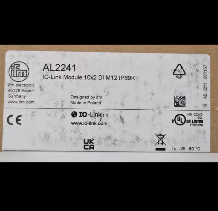 IFM IO Eingangsmodul AL2241 IO 10x2 DI M12 IP69K