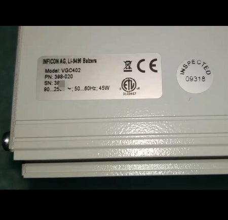 INFICON VGC402 398-020 Inficon VGC502 398-482 4