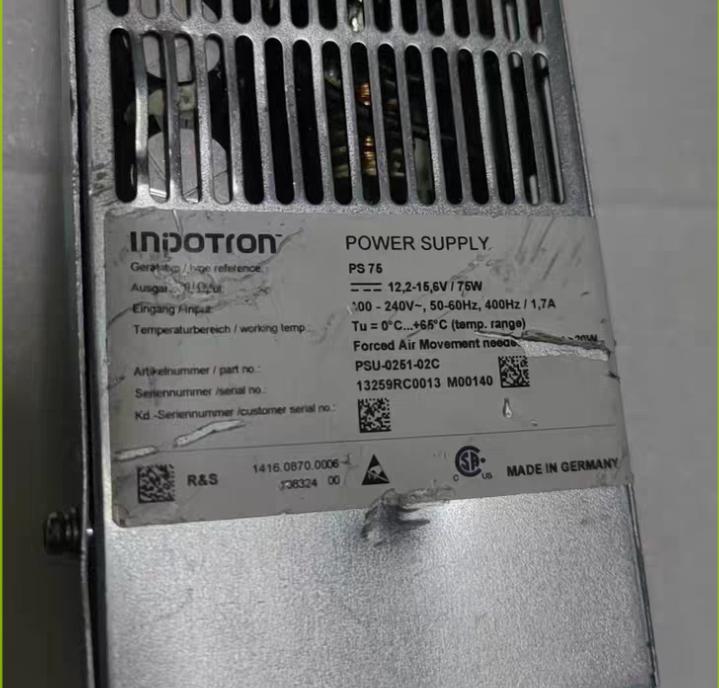 INPOTRON POWER SUPPLY PS75
