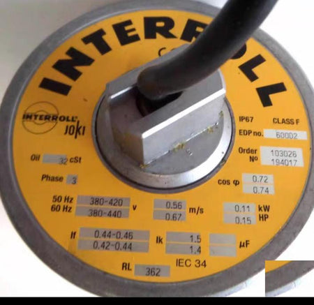 INTERROLL Trommelmotor RL362 600D2 0 11kW OVP