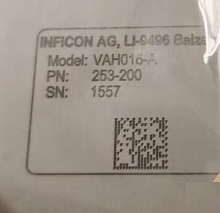 Inficon 253-200 VAH016-A inficon Manual Angle Valve 2