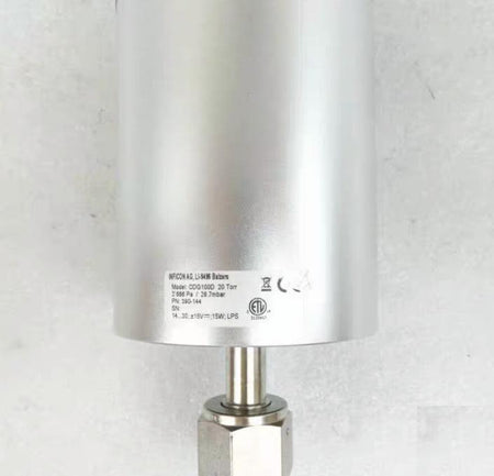 Inficon 390-144 CDG100D Diaphragm Gauge Manometer Part No 390-144Model No CDG100DRange 20 TorrConnector 9-Pin DFitting 8VCR 1 2 CE Marked