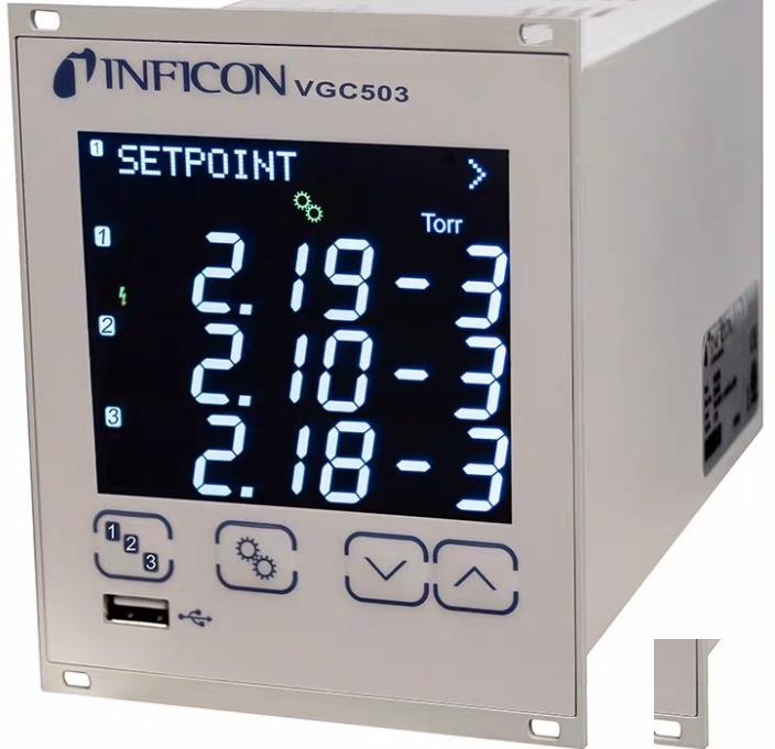 Inficon 398-483 VGC503 Triple Channel Vacuum Pressure Gauge Controller
