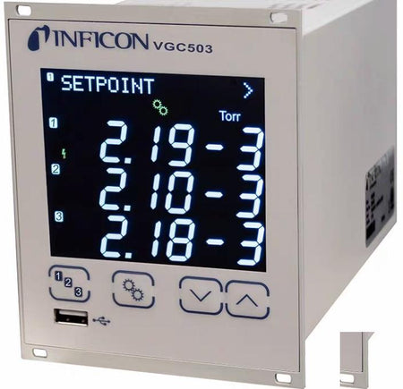 Inficon 398-483 VGC503 Triple Channel Vacuum Pressure Gauge Controller