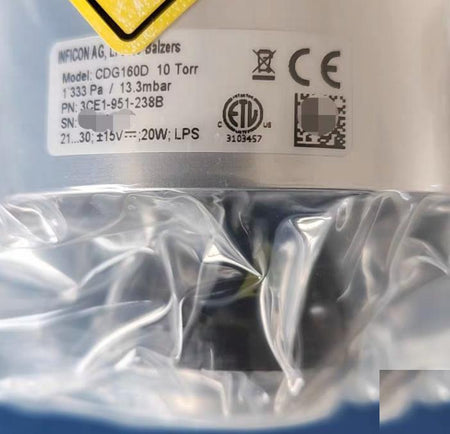 Inficon 3CE1-951-238B Inficon Inc CDG160D 10 Torr 16-KF EtherCAT Wide Range Vacuum Gauge 6