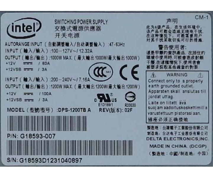 G18593-007 1200W
