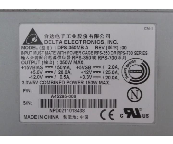 A45295-006 Hot-Plug 350W SR1200