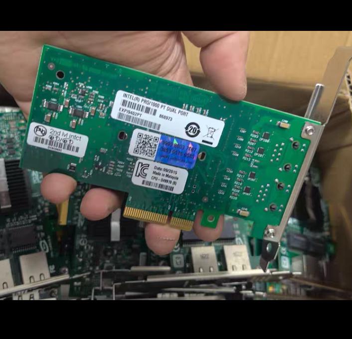 Intel PRO 1000 PT Dual Port EXPI9402PatBLK CPU-D49919 B PCI-E 45