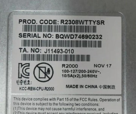 E5-2650v4 8-Bay R2308WTTYSR SR2308 12Core 20GHz 256GB