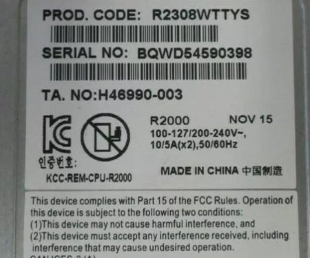 12-Core E5-2690v3 R2308WTTYS SR2308 60GHz 512GB