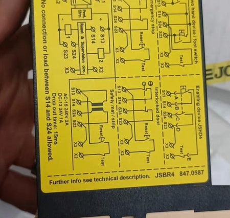JOKAB SAFETY JSBR4 24VDC 2 780 G9-4