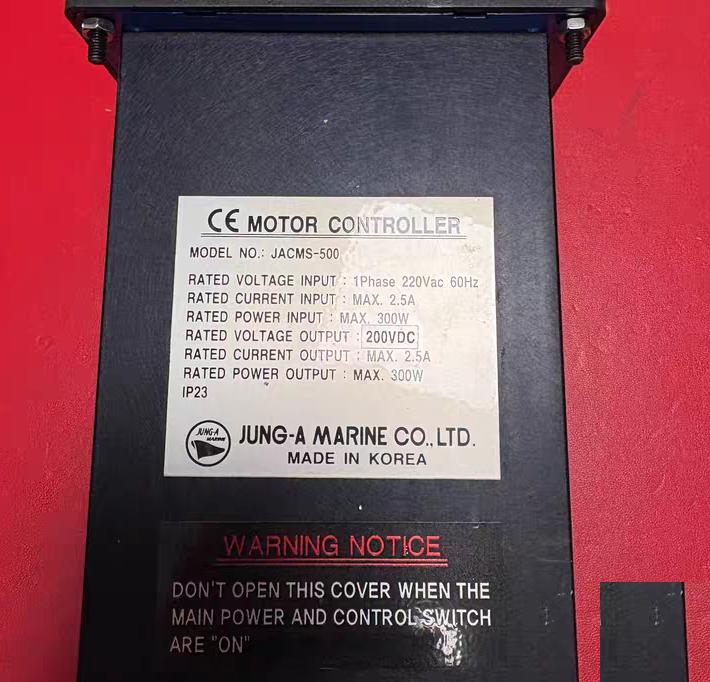 JUNG-A SERIES-D500 CVS JACMS-500 1Phase 220Vac 60Hz 200VDC 300W IP23 CVS HEATER DIMMER