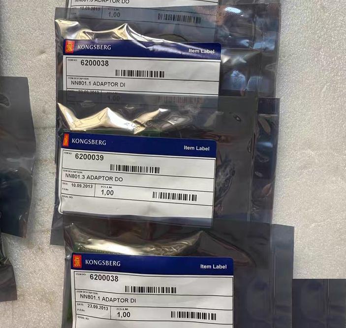 KONGSBERG NA1022Adaptor card PWR monitor2 NN803 2Ad ca Ao -10v -20mA 4 NN801 1 ADAPTOR DI 4 NN832 14Ａd ca 5k pot w cntr 2