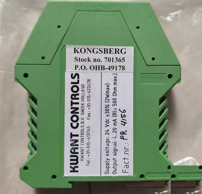 KONGSBERG R I 2 701365 24VDC 4-20mA