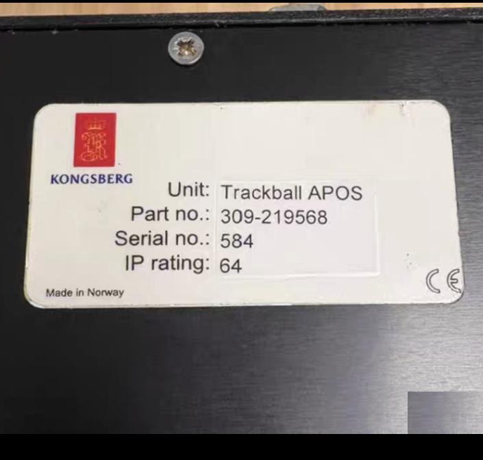 KONGSBERG Trackball APOS 309-219568 IP 64 584