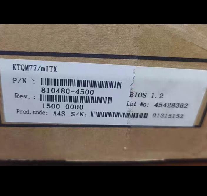 KTQM77 mITX P N 810480-4500BIOS 1 2PCB 30101650