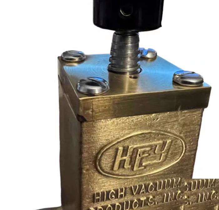 Key High Vacuum BA-75 Vacuum Shut Off Valve Brass8 10 Right Angle Valves Brass Manual Socket Weld Viton® Bonnet and Poppet