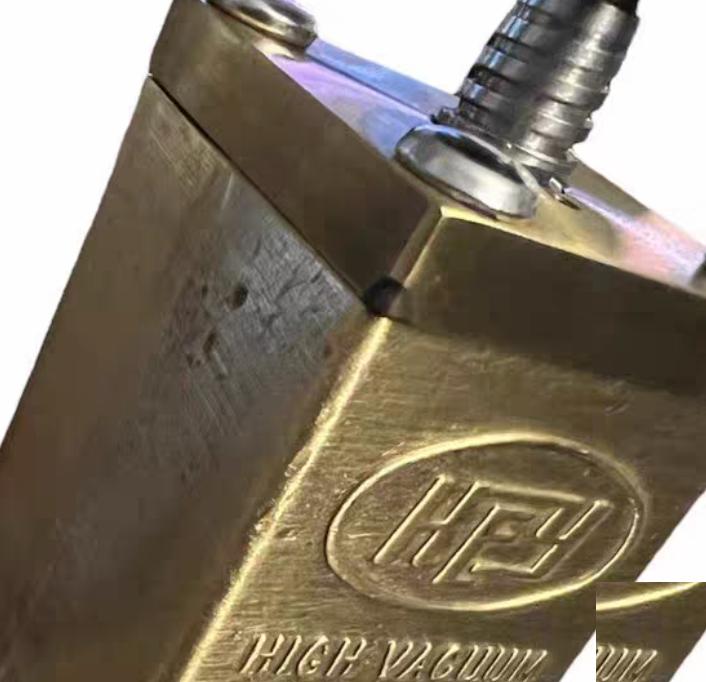 Key High Vacuum BA-75 Vacuum Shut Off Valve Brass8 10 Right Angle Valves Brass Manual Socket Weld Viton® Bonnet and Poppet