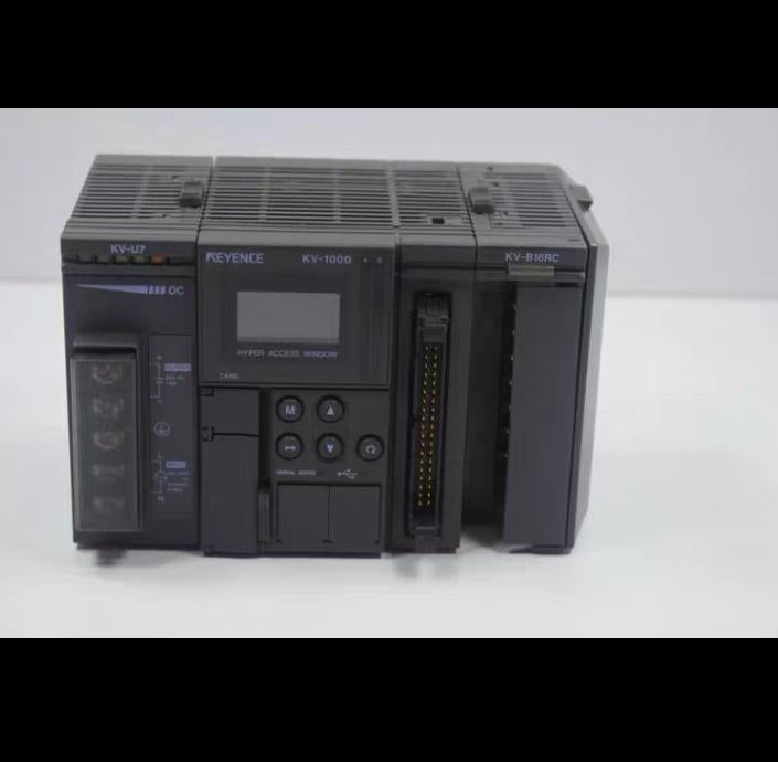 Keyence CPU Unit with KV-U7 Power Supply KV-B16RC Relay Module KV-1000 PLC