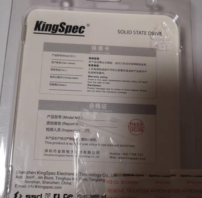 KingSpec NGFF M 2 64G 2242 SSD