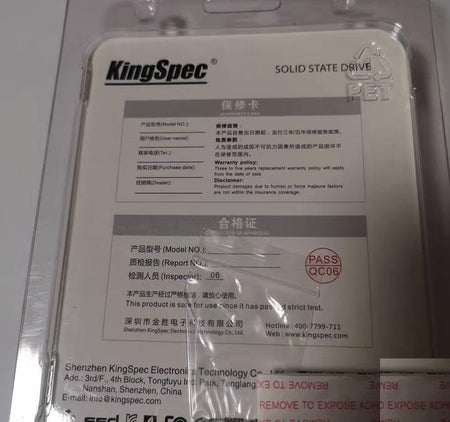 KingSpec NGFF M 2 64G 2242 SSD