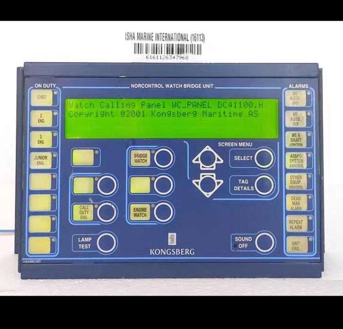 Kongsberg 8100114 WBU Display Blue Equipment 16113