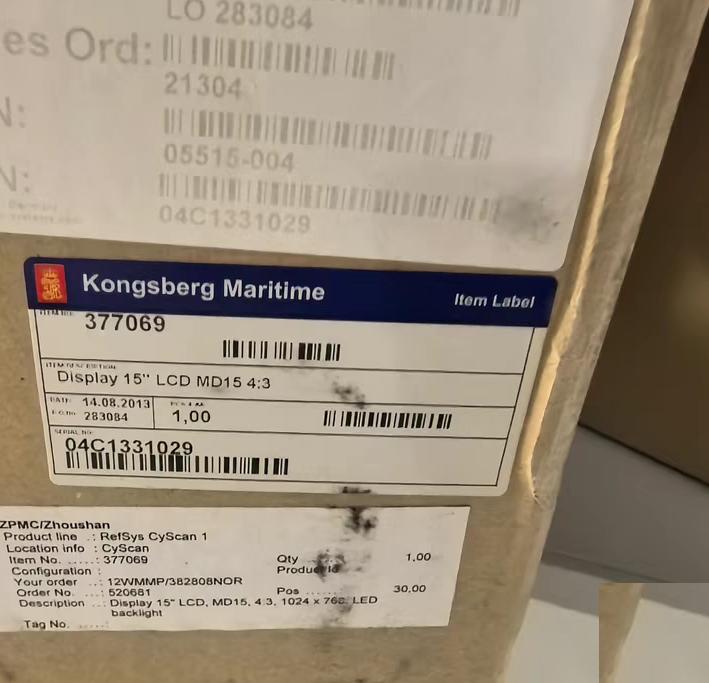 Kongsberg ISIC DuraMON15 LED 05515-004 2013 8 15 LCD 4 3 1024x768 100-240VAC