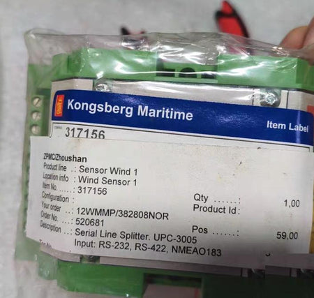 Kongsberg Maritime 317156 ZPMC Zhoushan M7004 RS-232 RS-422 NMEA0183