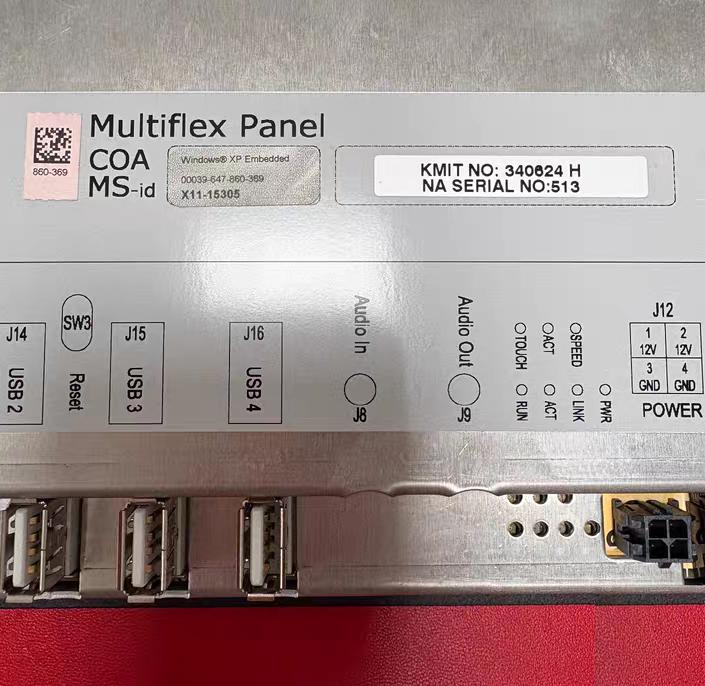 Kongsberg Maritime AS Multiflex Panel 340624H