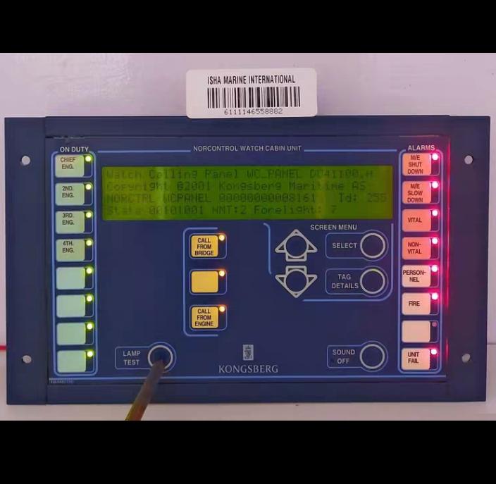 Kongsberg Norcontrol WBU Display 8100138 AUE-718 Panel 0902