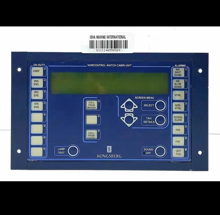 Kongsberg WCU Display 8100138 Norcontrol Watch Cabin Unit