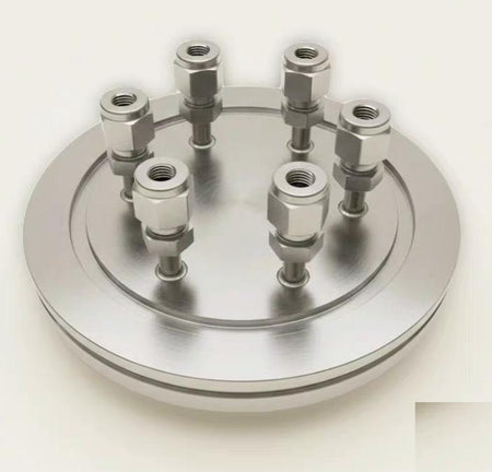 Kurt J Lesker ISO-K 100 to 6-Port VCR Manifold 316L SS