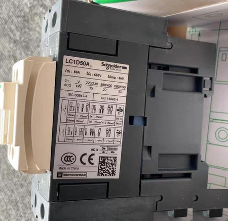 LC1D50A TeSys 3 80A AC3 220V 380V 400V 690V