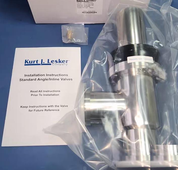 LESKER SA0200PVQF KF50 Pneumatic Bellows Sealed SS Angle Valves KF50 flanged 680 1 8 1500