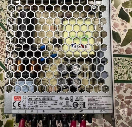 LRS-100-12 100W  12V  8 5A                              19        129-97-30MM      100-240VAC     12VDC 8 5A 100W
