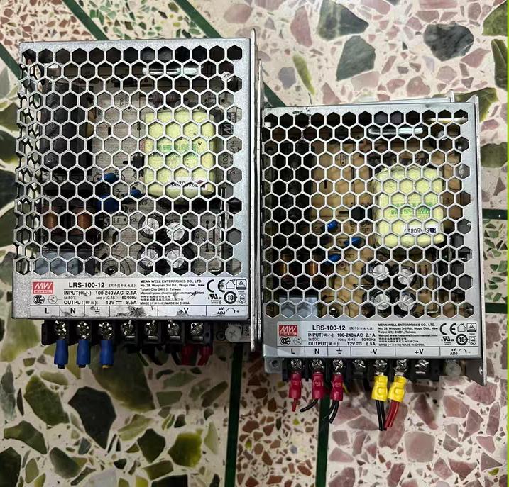 LRS-100-12 100W  12V  8 5A                              19        129-97-30MM      100-240VAC     12VDC 8 5A 100W