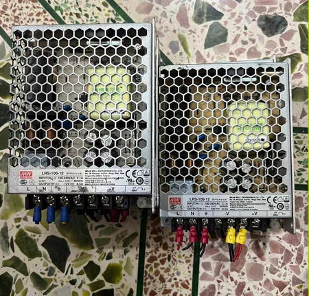 LRS-100-12 100W  12V  8 5A                              19        129-97-30MM      100-240VAC     12VDC 8 5A 100W