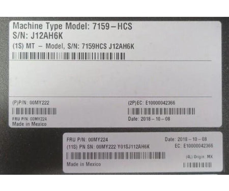 7159-HCS G7052 1GbE 10Gb 00MY224