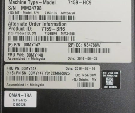 7159-HC9 G8124E 10GbE 00MY148