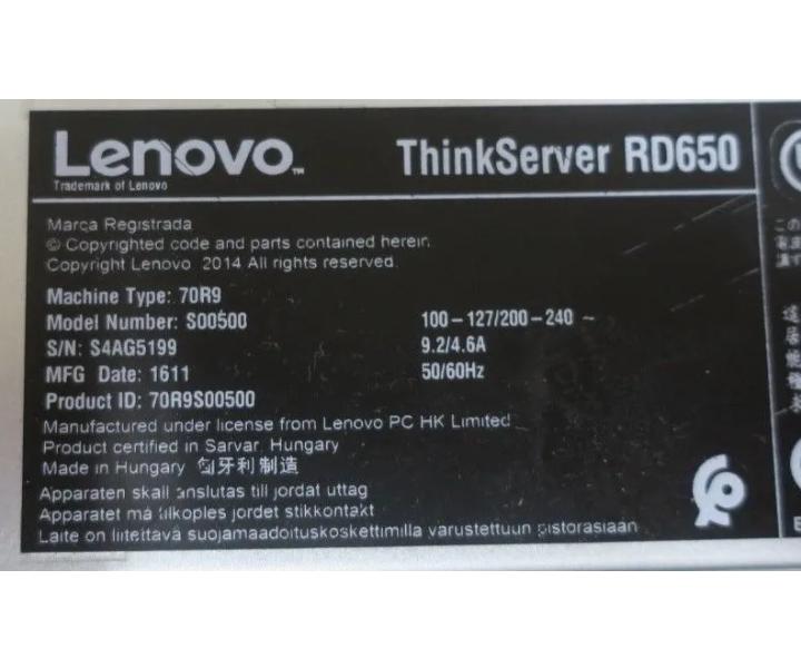 8-Core E5-2630v3 RD650 40GHz 64GB