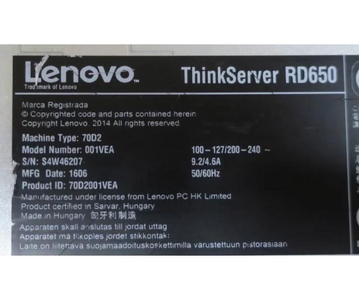Eight-Core E5-2630V3 24-Bay RD650 4GHz 64GB